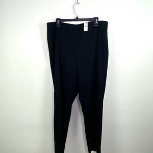 Talbots Womens 14 Dress Career Pant Black Mid Rise
